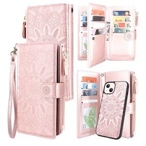 Elegant Pink Wallet Phone Case